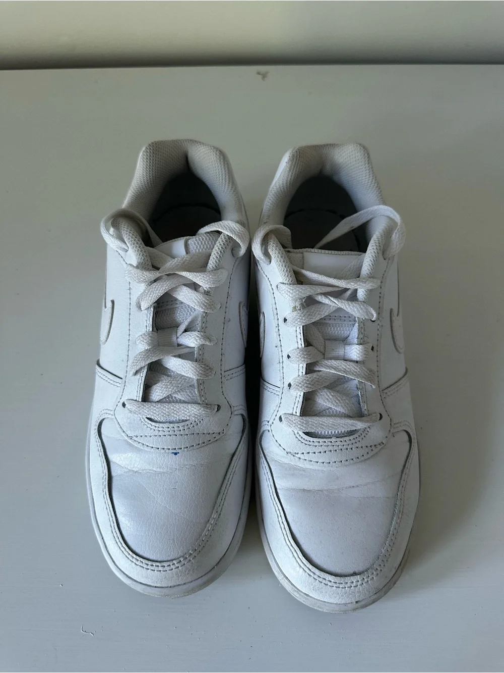 Nike White Low-Top Leather Sneakers Women's